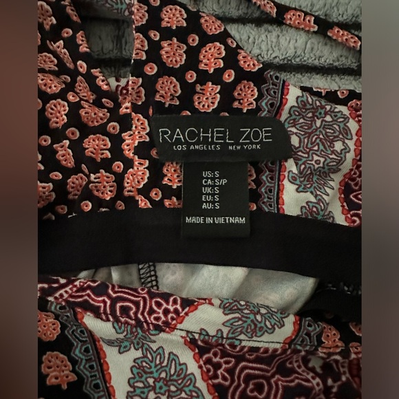 Black and orange flowing dress with built in bra - Picture 4 of 5